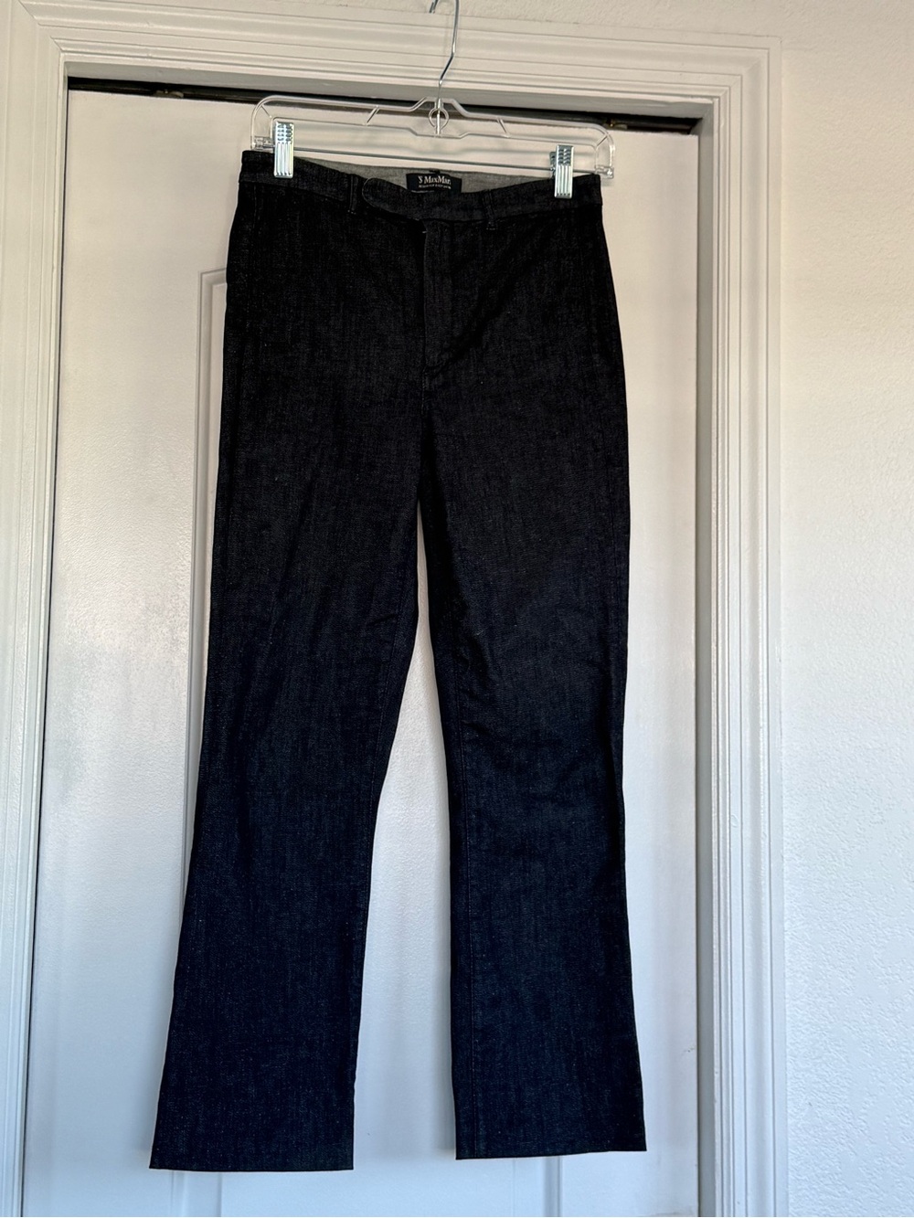 MaxMara Black Women's Straight-Leg Pants